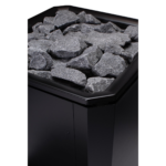 Piec opalany drewnem NARVI BLACK 20 TW Tunel - obrazek 6