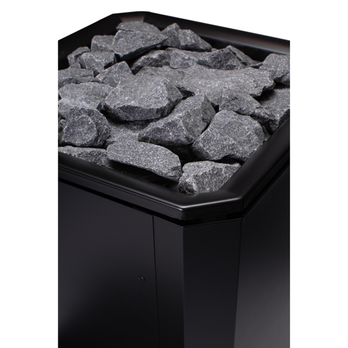 Piec opalany drewnem NARVI BLACK 20 TW Tunel - obrazek 6