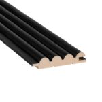 Boazeria lamelowa do sauny Osika biała SRP 15x82mm kolor Czarny
