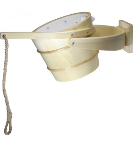 Wiadro prysznicowe Bosmana do sauny 18 litrów 393-A - osika