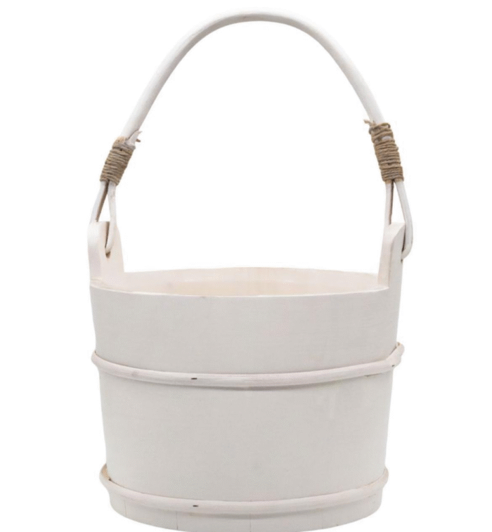 Wiaderko drewniane z chochlą do sauny SAUNIA - obrazek 3