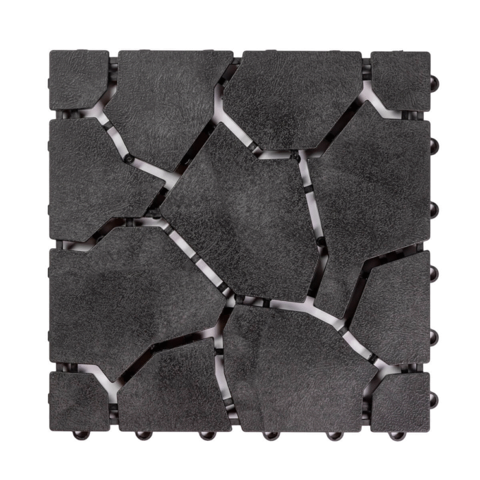 Płytka Ogrodowa Tarasowa Uni-Floor Kamień Antracyt 28x28x1,5cm – 60 szt. - obrazek 1