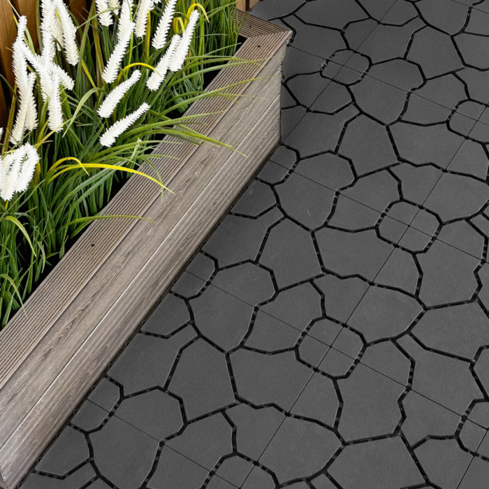 Płytka Ogrodowa Tarasowa Uni-Floor Kamień Antracyt 28x28x1,5cm – 60 szt. - obrazek 4