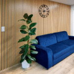 Lamele ścienne akustyczne na filcu Dąb Sonoma 2 x 32 cm – dł. 2,7 m - obrazek 6