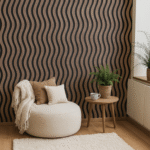 Lamele ścienne akustyczne na filcu S-Line Dąb Ciemny Fornir 2,1 x 30,5 cm – dł. 2,7 m - obrazek 4