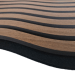 Lamele ścienne akustyczne na filcu S-Line Dąb Ciemny Fornir 2,1 x 30,5 cm – dł. 2,7 m - obrazek 3