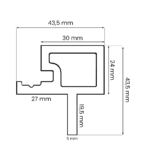 Listwa Kompozytowa Lamelowa Dwustronna Uniwersalna Premium – różne kolory - obrazek 4
