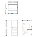 Kabina saunowa TAIVE Single - Cariitti - obrazek 4