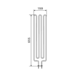 Grzałka NARVI NHA 30 (3000 W)