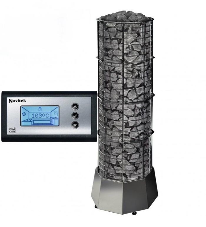 Elektryczny piec do sauny fińskiej NARVI SOFTY E w zestawie ze sterownikiem NoviCon SI-12 - obrazek 1