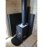 Piec opalany drewnem NARVI Kuru 14 + zestaw kominowy - obrazek 4