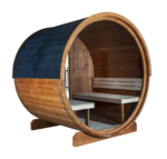 Sauna beczkowa zewnętrzna HARVIA Kaski 180 View