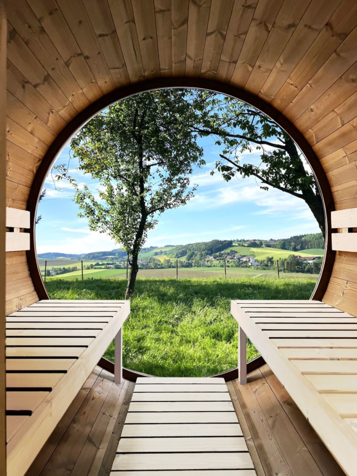 Sauna beczkowa zewnętrzna HARVIA Kaski 180 View - obrazek 3