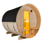 Sauna beczkowa zewnętrzna HARVIA Kuusi 240 Canopy