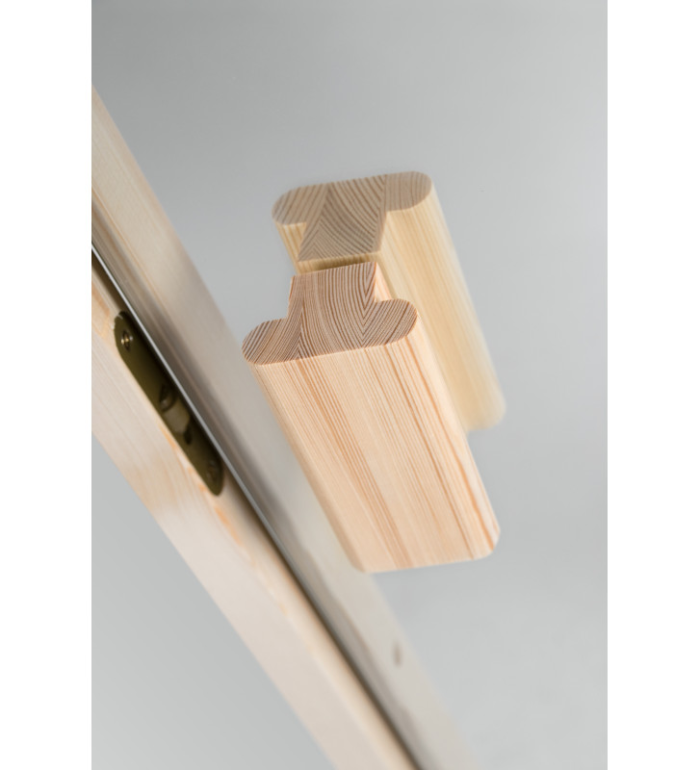 Uchwyt sosnowy do drzwi do sauny ISAUNA - obrazek 2