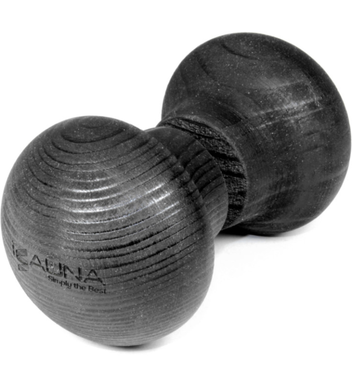 Gałka drewniana czarna - uchwyt do drzwi do sauny ISAUNA - obrazek 1