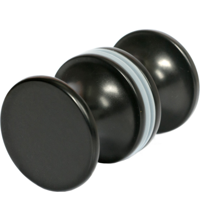 Gałka metalowa czarna - uchwyt do drzwi do łaźni parowej ISAUNA - obrazek 1