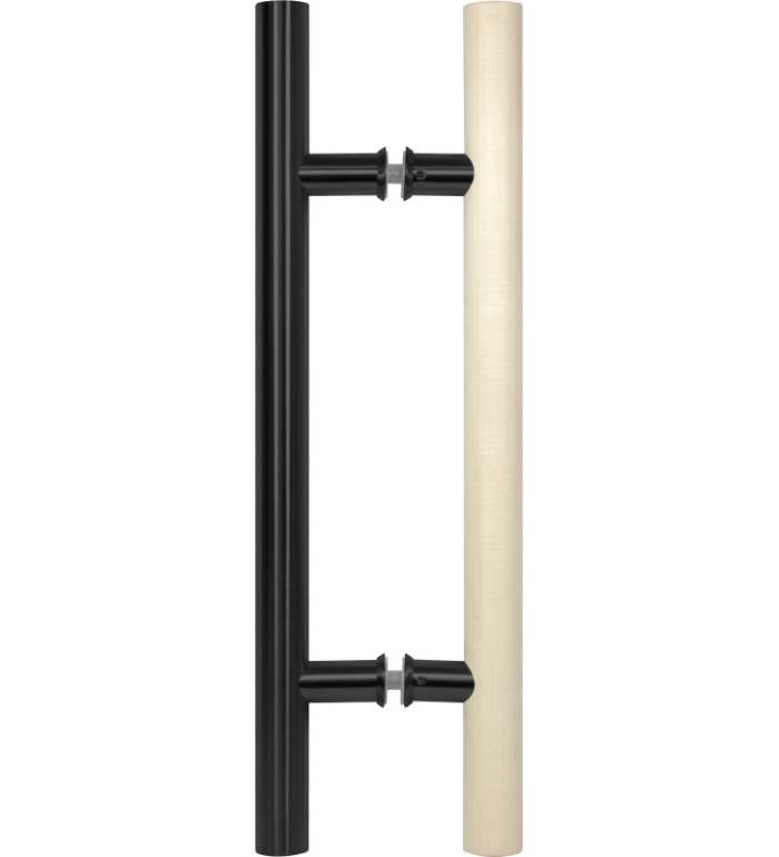 Antaba czarny metal-osikowa do drzwi do łaźni parowej lub sauny fińskiej ISAUNA Premium - obrazek 1