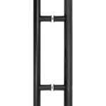 Antaba metal-drewno czarna do drzwi do łaźni parowej lub sauny fińskiej ISAUNA Premium