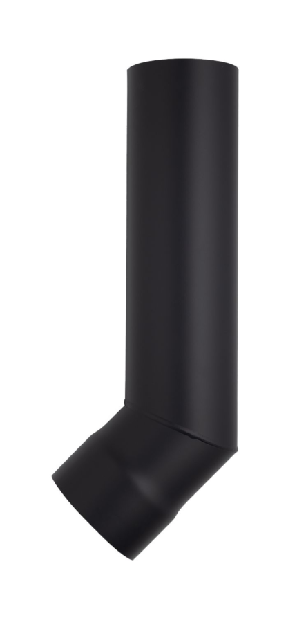 Rura kolankowa HARVIA WZ45M 45° Ø 115 mm czarna