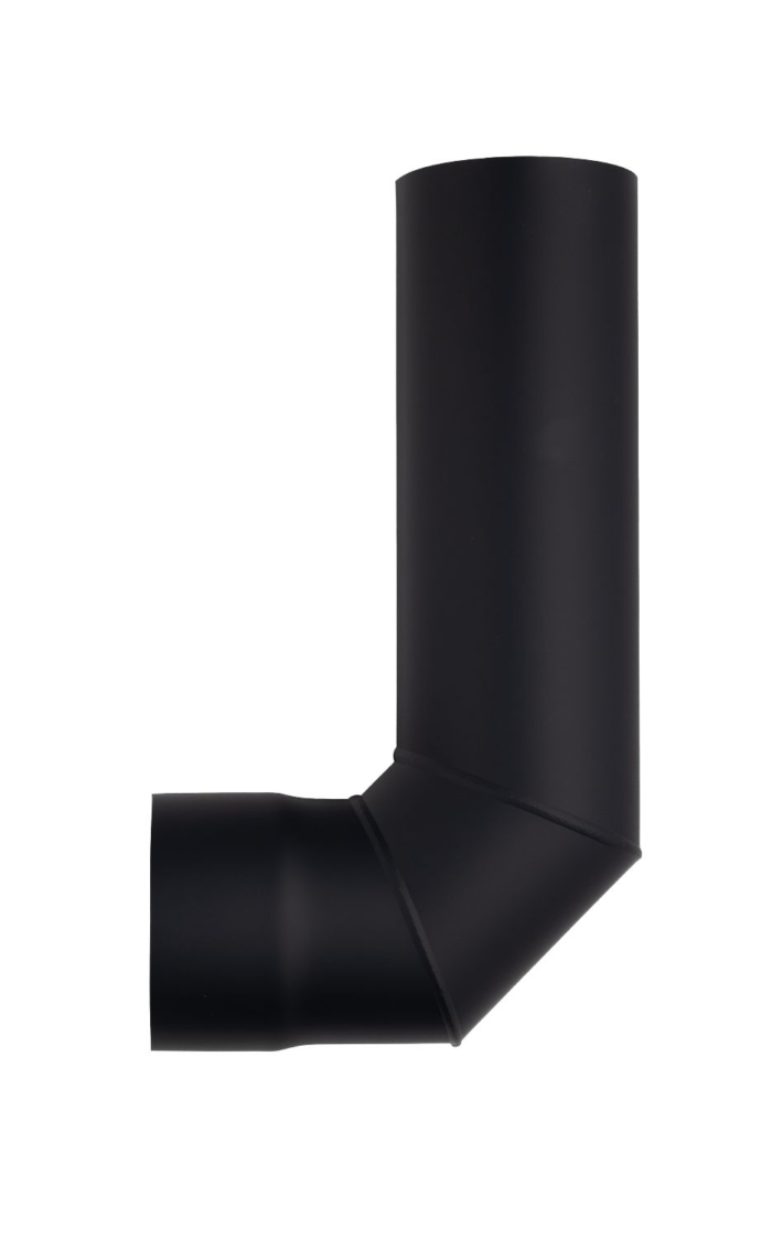 Rura kolankowa Harvia 90° Ø 115 mm WZ90M czarna - obrazek 1