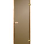 Drzwi do sauny ISAUNA Basic Sosna 7x19, 69 x 189 – szkło satynowe, matowe, mleczne
